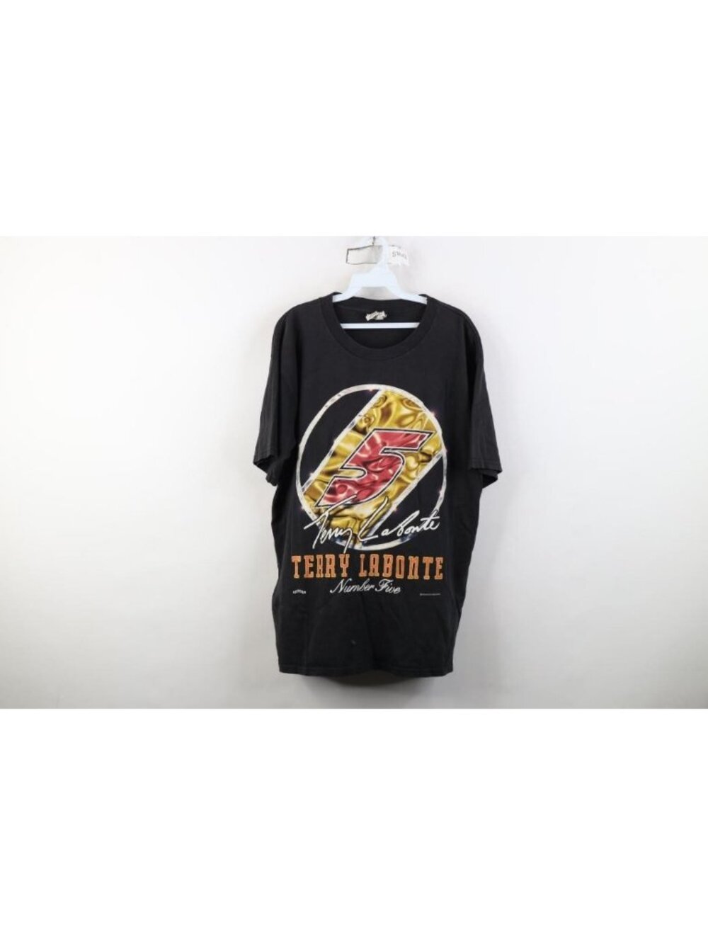 Vt 90s NASCAR Mens XL Distressed Jumbo Print Terry Labonte Racing T-Shirt USA